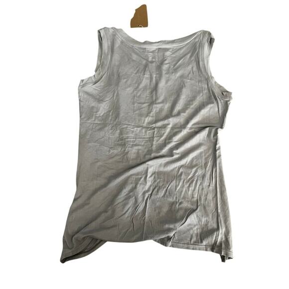 NWT Niyama Sol tank top "Namaste Beaches" gray with runched front yoga sz S - Picture 4 of 4